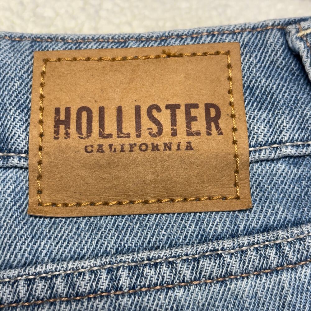 Hollister Jeans Womens 12R W31 Ultra High Rise Baggy Light Wash Streetwear NWT - Picture 4 of 11